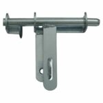 Galvanised top bolt, bolt, locking bolt, barricade slide for the top