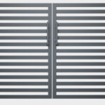 Courtyard Gate, Entrance Gate, Garden Gate Model Manchester-2 in different Colours, including Posts in many Sizes