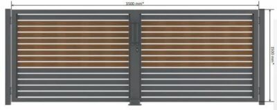 Liverpool Double-Wing Entrance Gate in Various Colours