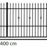 CAMBRIDGE courtyard gate driveway gate entrance gate garden gate with 10cm posts